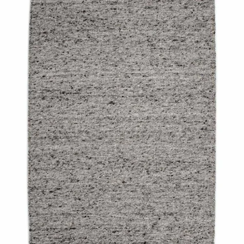 Handwoven Stone rug, 1102 White-D.Brown