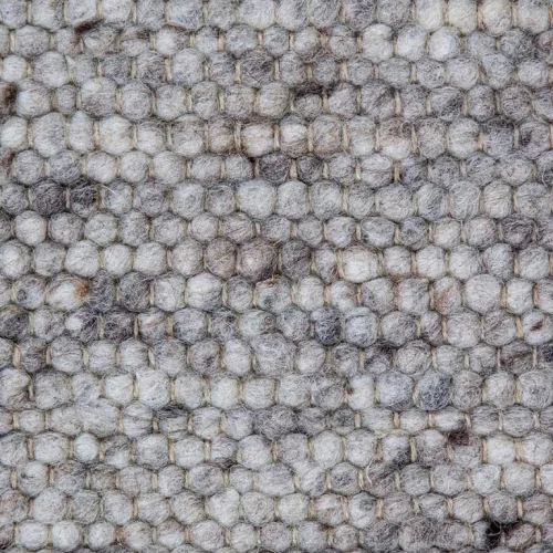 Χειροποίητο Πλεκτό Χαλί Stone, 1102b White-D.Brown