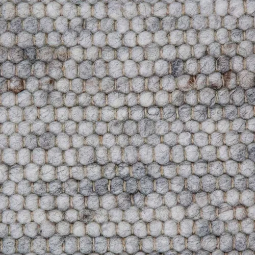 Χειροποίητο Πλεκτό Χαλί Stone, 1103b White-Grey