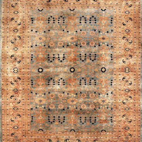 Νεοκλασικό Χαλί Oushak Heriz Afschaar Grey