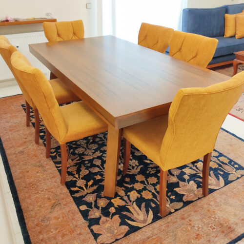Oushak Neoclassic Rugs, Uzbek Blue/Beige