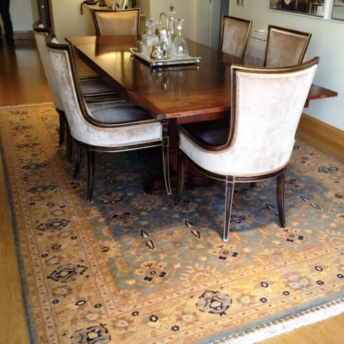 Oushak Neoclassic Rugs, Afschaar Grey