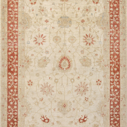 Ziegler Ferahan neoclassic rug, Beige/Red