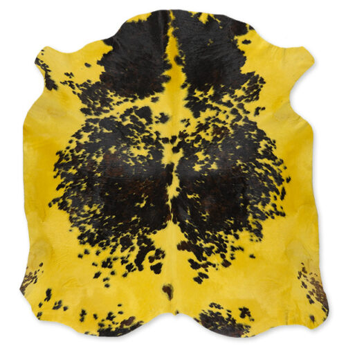 Cow Skin, Natural Brown-White/Yellow