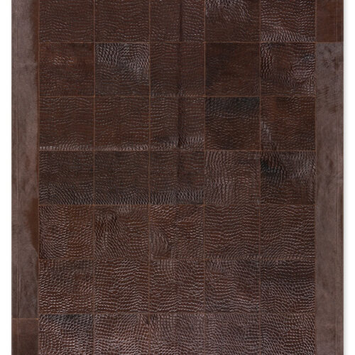 Skin Rug Panel (30) Embossed Rivoli Brown