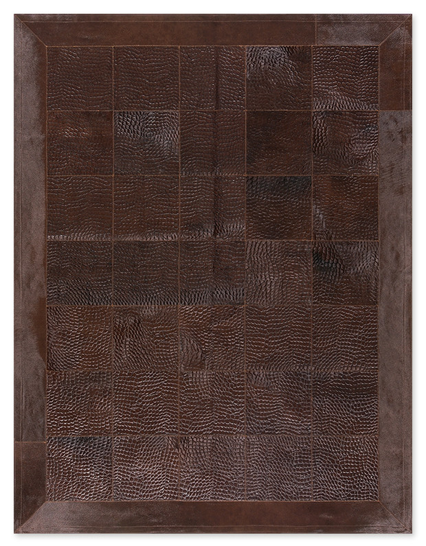 Skin Rug Panel (30) Embossed Rivoli Brown