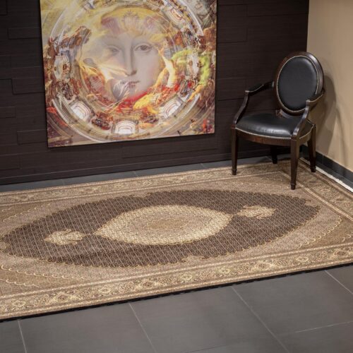 Persian classic rugs, Tabriz Mahi Black