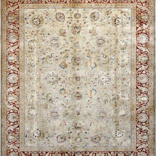 Sultanabad classic rugs, QNQ-10 Ivory/Rust
