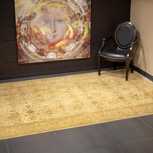 Sultanabad classic rugs, QNQ-16 Ivory/M.Gold