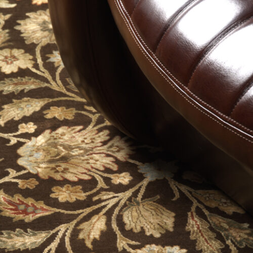 Sultanabad classic rugs, QNQ-24 Dark Brown/Rust