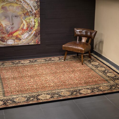 Sultanabad classic rugs, SPR-11 Rust/Ebony