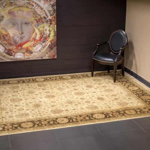 Sultanabad classic rugs, SPR-7 L.Gold/Cocoa Brown