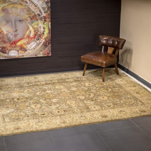 Sultanabad classic rugs, ASL-1 Brown/Linen