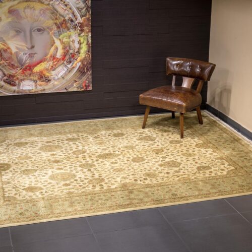Sultanabad classic rugs, ASL-5 Ivory/ Lt.Green