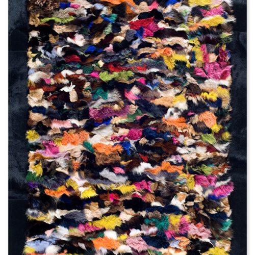 Fox Fur Rug Multy