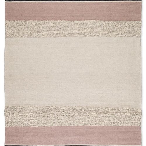 Modern Handmade Multy Kilim, Cannia White/Pink