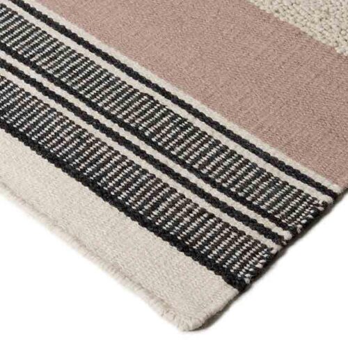 Modern Handmade Multy Kilim, Cannia White/Pink