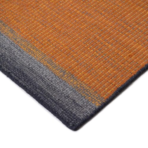 Modern Handmade kilims, Nexus Orange/Grey