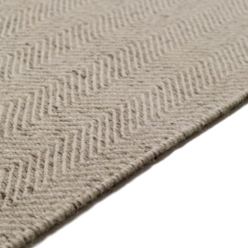 Modern Handmade kilim, Herringbone Natural