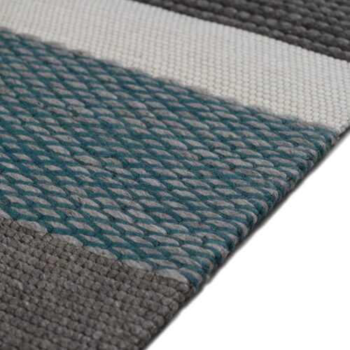Χειροποίητο Πλεκτό Χαλί, Plex Grey/Green