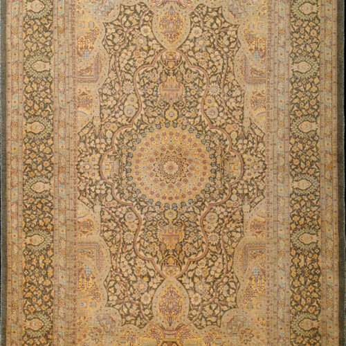 Classic Pure Silk Rug, Qum
