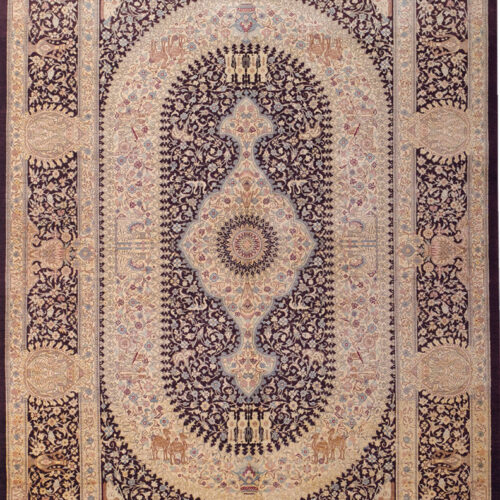 Classic Pure Silk Rug, Qum
