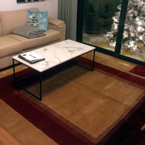 Cube Modern Rug, CB-211 Beige/Rust