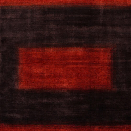 Cube Modern Rug, CB-299 Rust/Charcoal