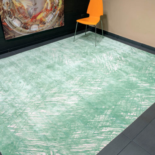 Modern Rug, SKRT-951 White/Zephyr Green