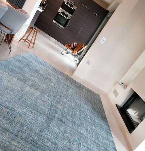 Modern Rug, BFE Blue/Yellow