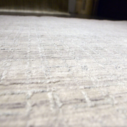 Modern Rug, BFE White/Ciel