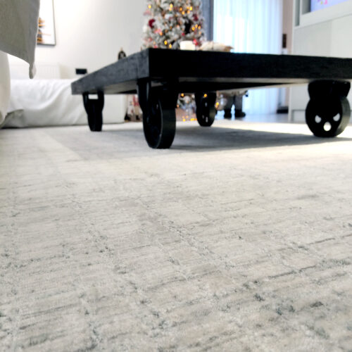 collection Silkmaze modern rugs , BFE White/Ciel