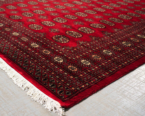Geometrical Bouchara rugs, Mori Bouchara Red