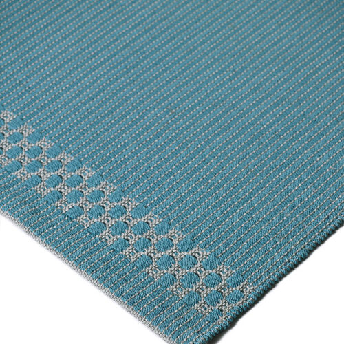 Modern Outdoor Rugs, Box Border Aqua