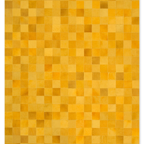 Leather Rug, Skin Rug Panel (10) Yellow