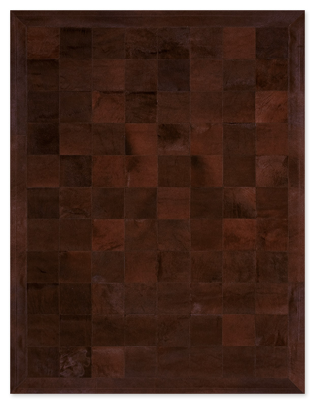 Leather Rug, Skin Rug Panel (20) Brown