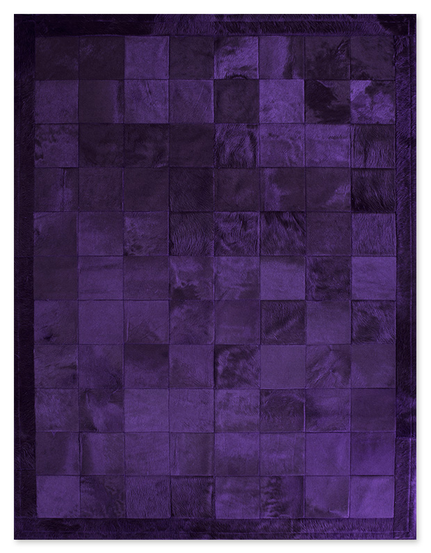 Leather Rug, Skin Rug Panel (20) Violet