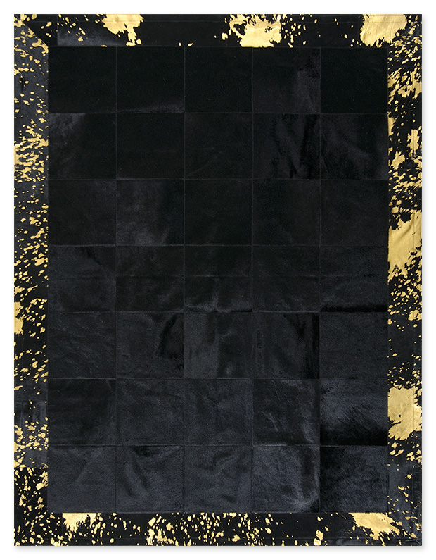 Skin Rug Panel (30) Black/Acid Gold