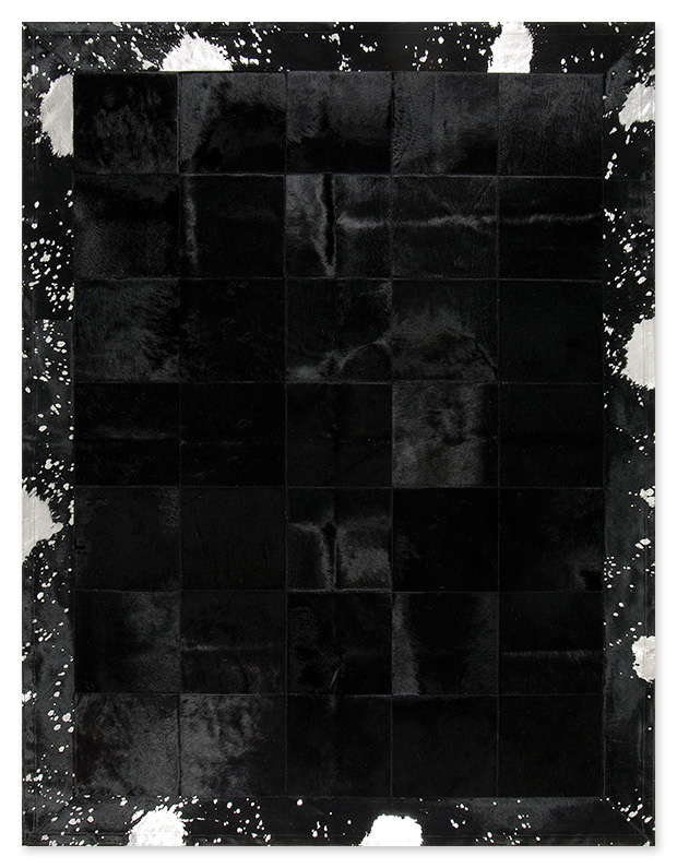 Skin Rug Panel (30) Black/Acid Silver