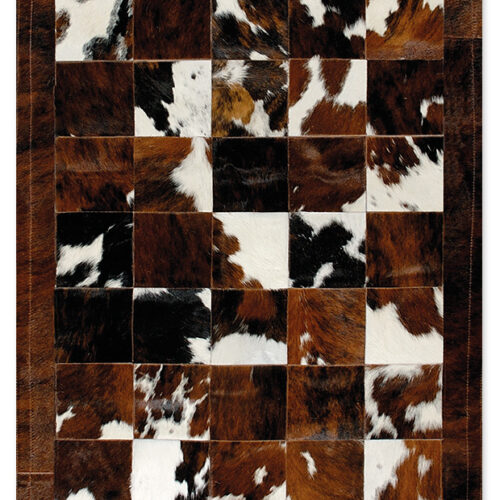 Skin Rug Panel (30) Nat.Brown/White