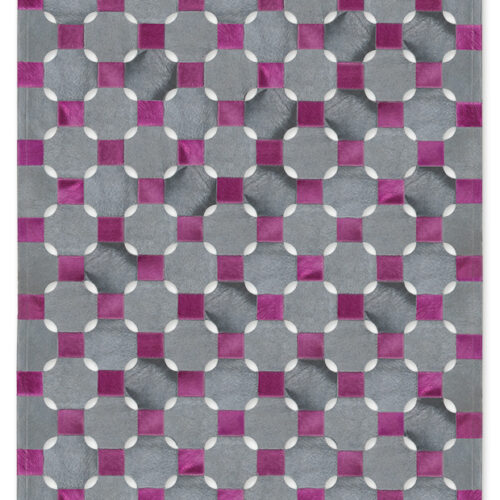 Skin Rug SR.2010 Grey/Fuxia