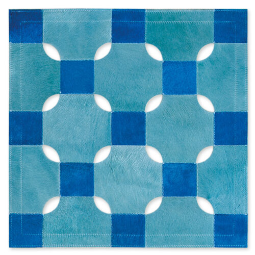 Skin Rug SR.2010 Turquoise/Blue