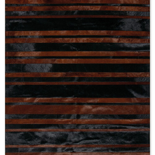 Skin Rug Stripes Black/Brown