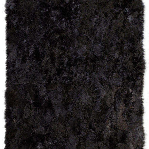 Toscana Fur Rug Black