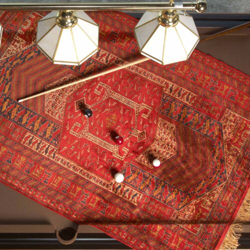 Classic Pure Silk Rug, Turkmenian