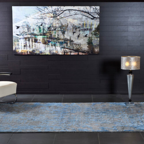 Vintage Modern Rug, ER-08 Grey/Blue