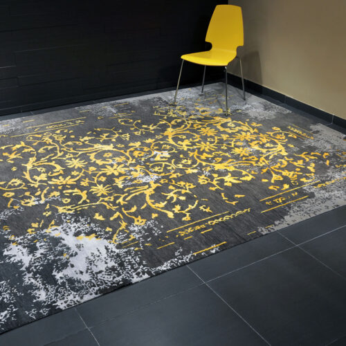 Μοντέρνο Χαλί Vintage Urban Nain Grey/Yellow
