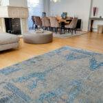 Μοντέρνο Χαλί Vintage Dragon Lt.Grey/Blue