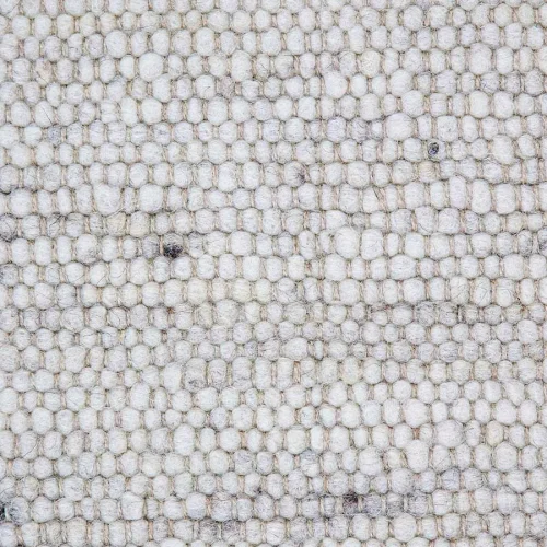 Χειροποίητο Πλεκτό Χαλί Stone, 202b White-Brown Spots