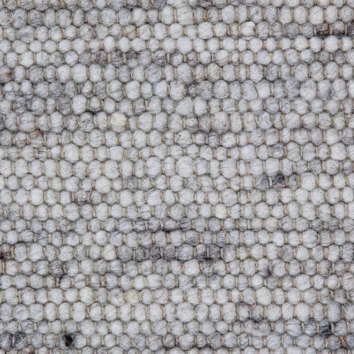Χειροποίητο Πλεκτό Χαλί Stone, 204b White-Brown